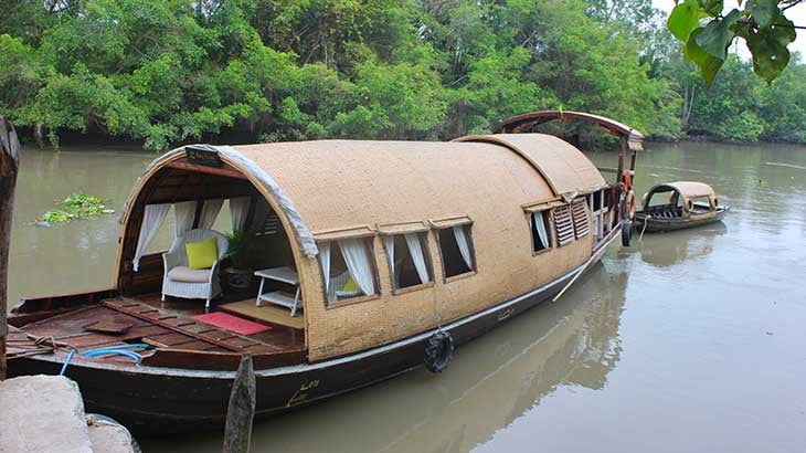 Sampan on Mekong River