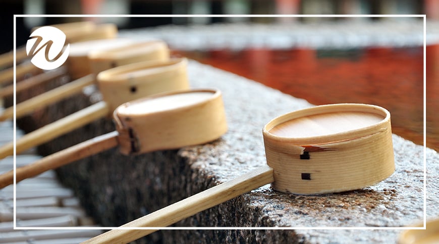 Cups to purify hands and mouth