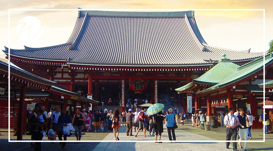 Entrance to Buddhist temple