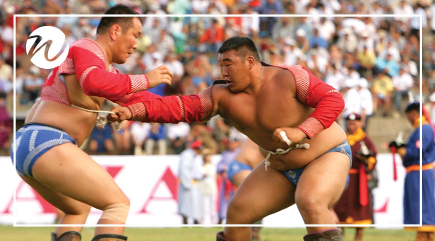 Wrestling, one of the three manly games