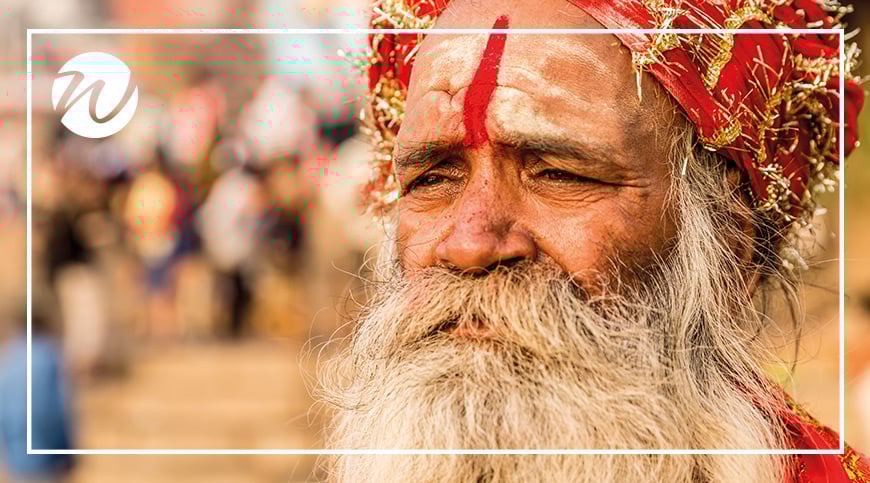 Asia travel recommendations, Sadhu on the banks of the Ganges