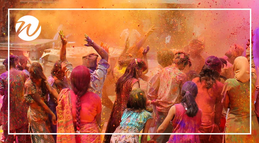 Holi Festival celebrations, asia bucket list