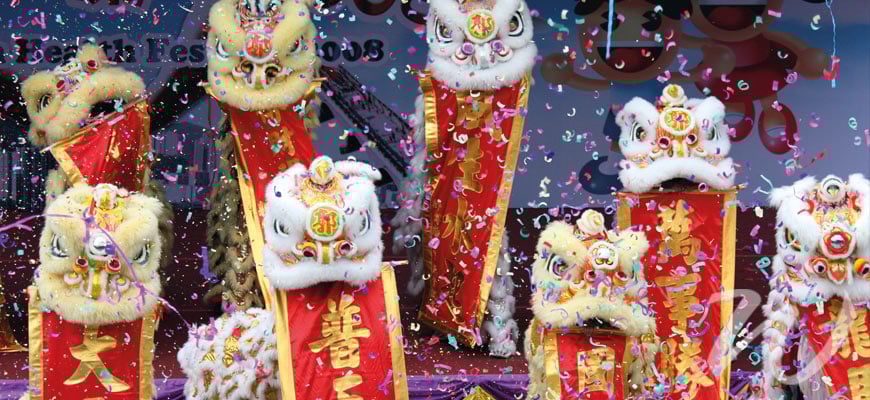 Dancing Dragons for Chinese New Year