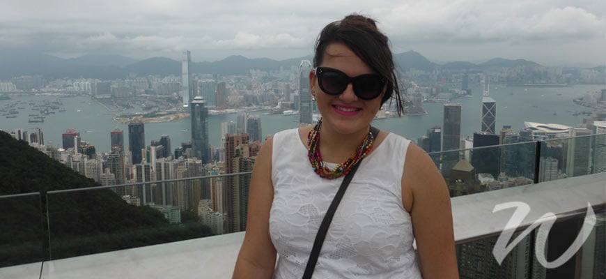 Zoe at The Peak, 48 Hours in Hong Kong