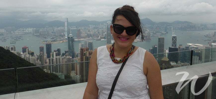 Zoe at The Peak, 48 Hours in Hong Kong